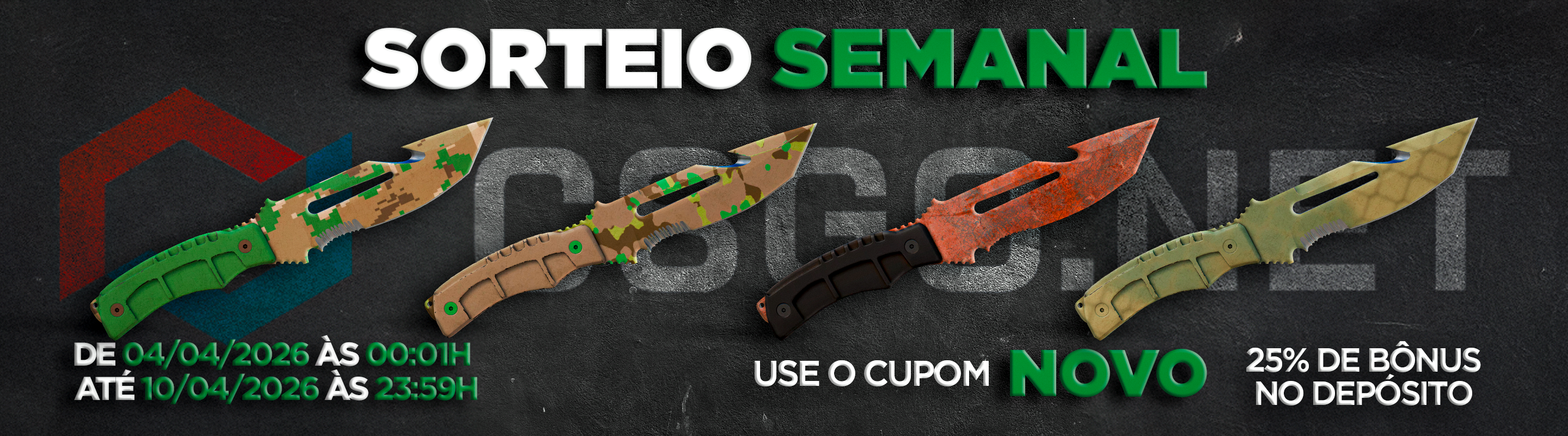 Banner SORTEIO SEMANAL 038